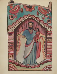 Retablo, 1935/1942. Creator: Unknown