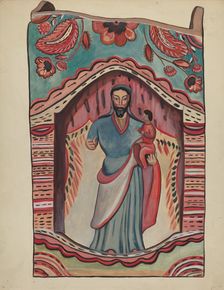 Retablo, 1935/1942. Creator: Unknown