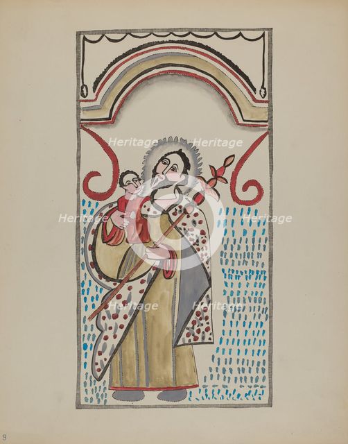 Retablo, 1935/1942. Creator: Unknown.