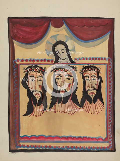 Retablo, 1935/1942. Creator: E. Boyd.
