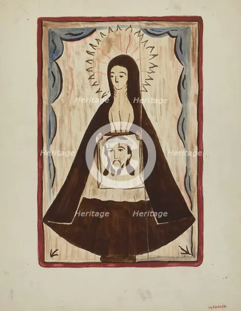 Retablo, 1935/1942. Creator: Marjery Parish.