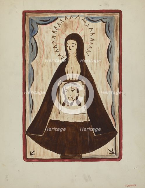 Retablo, 1935/1942. Creator: Marjery Parish.