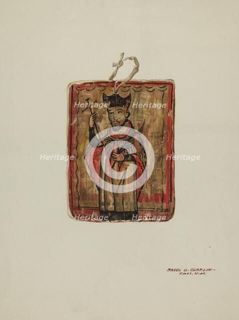 Retablo, 1935/1942. Creator: Majel G. Claflin.