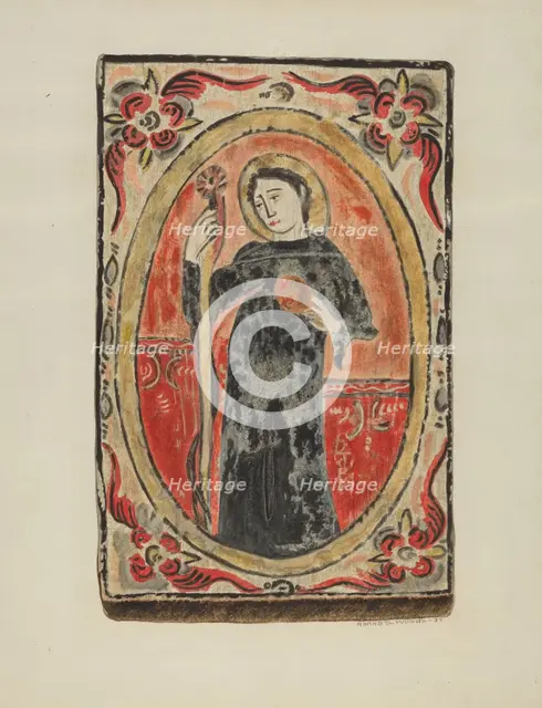 Retablo, 1937. Creator: Ranka S. Woods.
