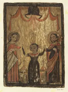 Retablo - The Holy Family, c. 1938. Creator: George E. Rhone