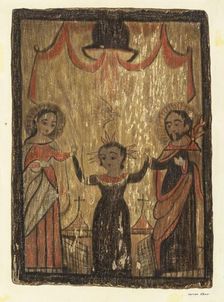 Retablo - The Holy Family, c. 1938. Creator: George E. Rhone