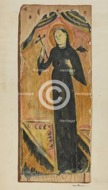 Retablo, c. 1939. Creator: Carl O'Bergh.