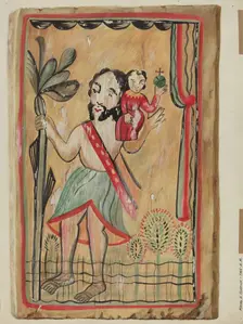 Retablo - San Christopher, 1935/1942. Creator: Majel G. Claflin
