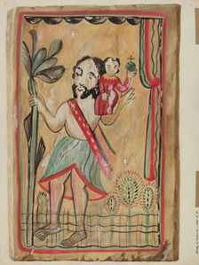 Retablo - San Christopher, 1935/1942. Creator: Majel G. Claflin