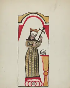 Retablo-Santa Rita, 1935/1942. Creator: E. Boyd