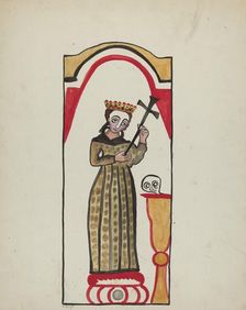 Retablo-Santa Rita, 1935/1942. Creator: E. Boyd