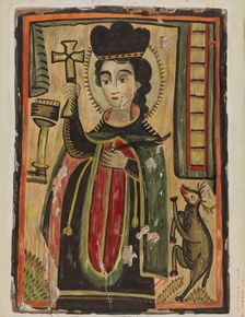Retablo - St. Procopio, 1935/1942. Creator: Majel G. Claflin