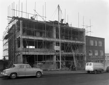 Retail regeneration in Rotherham, South Yorkshire, 1962. Creator: Michael Walters