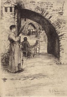 Reteria (Net Makers), 1881. Creator: Otto Henry Bacher