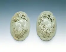 Reticulated jade oval box, late Ming-early Qing dynasty, China, 17th century. Creator: Unknown