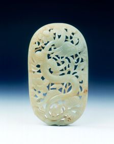 Reticulated jade panel, late Ming dynasty, China, 1550-1644. Creator: Unknown