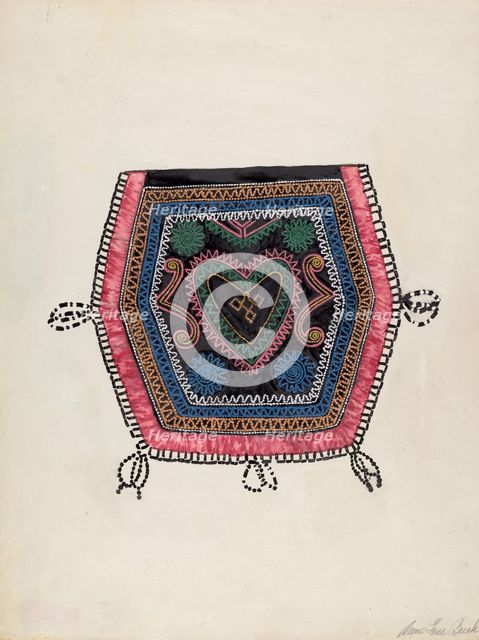 Reticule, c. 1936. Creator: Ann Gene Buckley.