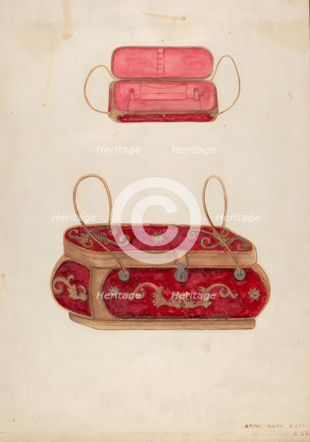 Reticule, c. 1937. Creator: Ann Gene Buckley.