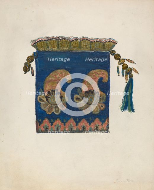 Reticule, c. 1937. Creator: Edna C. Rex.