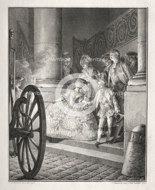 Rêtif de la Bretonne: The Little Godparents, 1777. Creator: Jean-Michel the Younger Moreau (French, 1741-1814).