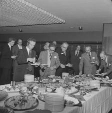 Retirement celebration for W G Cursons in Manchester, 29/09/1976. Creator: John Laing plc