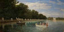 Retiro Pond, 1880. Creator: Cristóbal Férriz y Sicilia