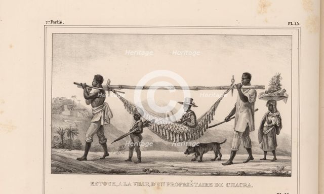 Retour, a la ville, d'un propriétaire de chacra, 1835. Creator: Debret, Jean-Baptiste (1768-1848).