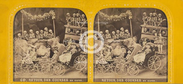 Retour des Courses en Enfer, 1860s. Creator: Adolphe Block.