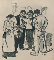 Retour En Arrière c1894, (1919). Artist: Theophile Alexandre Steinlen