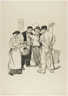Retour en arrière, June 1894. Creator: Theophile Alexandre Steinlen