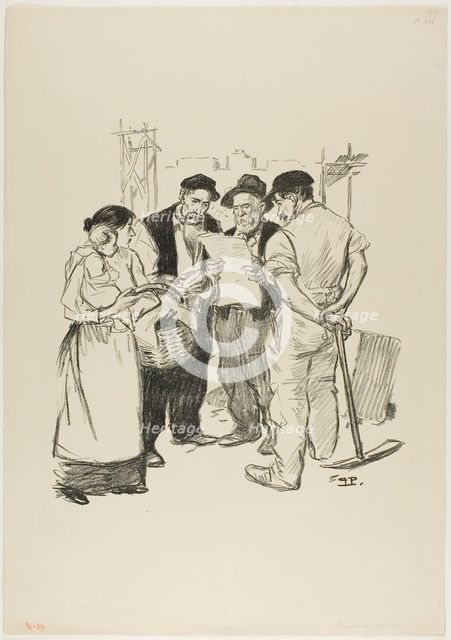 Retour en arrière, June 1894. Creator: Theophile Alexandre Steinlen.