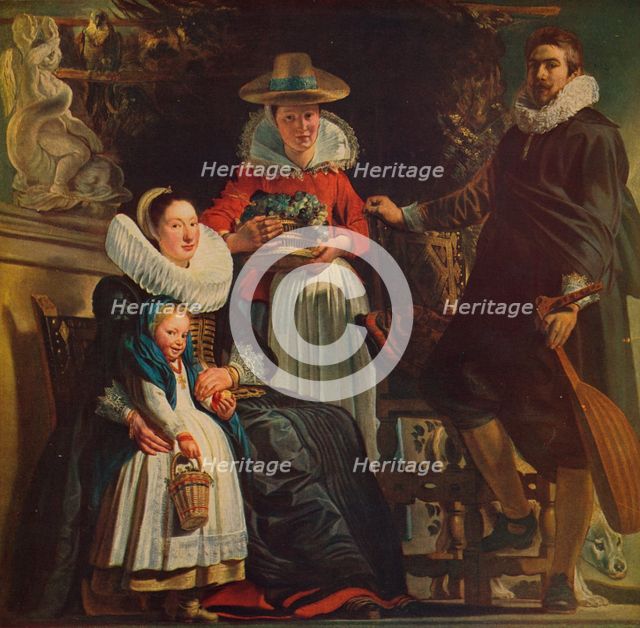 'Retrato de Familia', (Painter's Family), 1612-1622, (c1934). Artist: Jacob Jordaens.