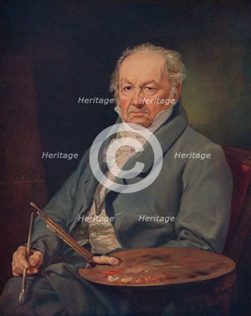 'Retrato Del Pintor Don Francsico Goya', (The painter Francisco de Goya), 1826, (c1934).  Artist: Vicente Lopez y Portana.