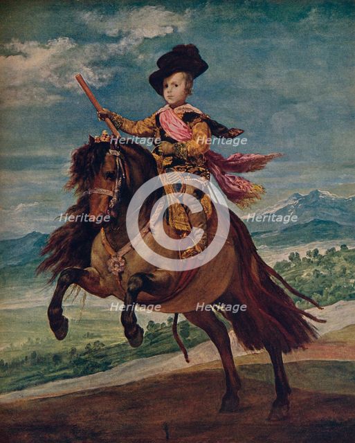 'Retrato ecuestre del Infante Don Baltasar Carlos', 1635, (c1934). Artist: Diego Velasquez.