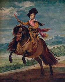 Retrato ecuestre del Infante Don Baltasar Carlos 1635, (c1934). Artist: Diego Velasquez