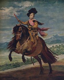 Retrato ecuestre del Infante Don Baltasar Carlos 1635, (c1934). Artist: Diego Velasquez