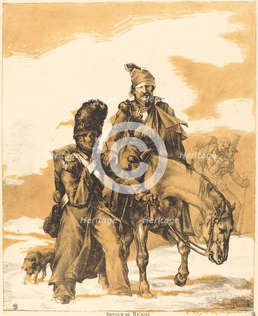 Retreat from Russia (Retour de Russie), 1818. Creator: Theodore Gericault.