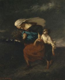 Retreat from the Storm, ca. 1846. Creator: Jean Francois Millet