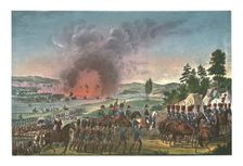 Retreat of the French after the battle of Leipzig, 19 October 1813, (c1850). Artists: Francois Pigeot, François-Louis Couché