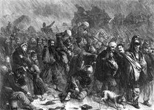 Retreat of the French Army of the Loire, 1871. Creator: Joseph Swain