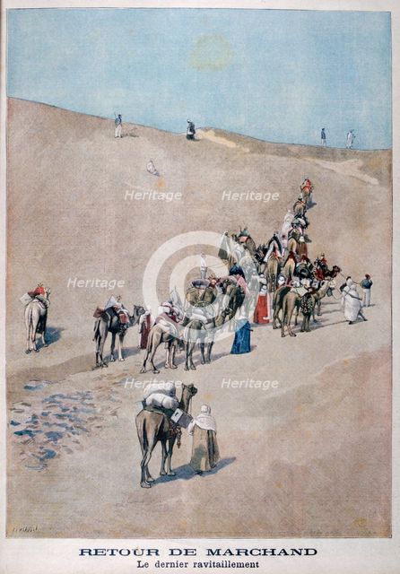 Return of merchants, 1899. Creator: F Meaulle.