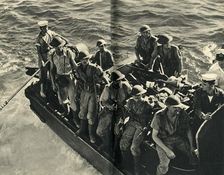 Return of a landing party of Royal Marines, World War II, c1939-c1943 (1944). Creator: Unknown