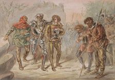 Return of a wounded soldier, c.1854-c.1887. Creator: Alexander Ver Huell