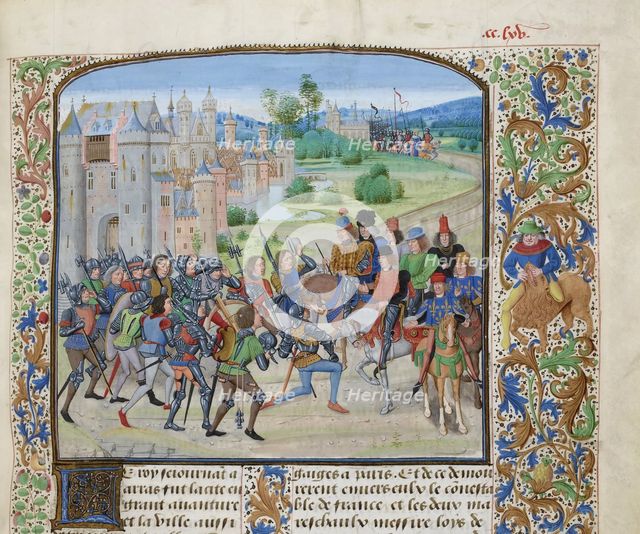 Return of Charles VI to Paris, ca 1470-1475. Creator: Liédet, Loyset (1420-1479).