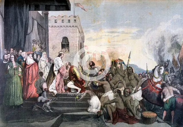'Return of Christopher Columbus', 1892. Artist: Unknown