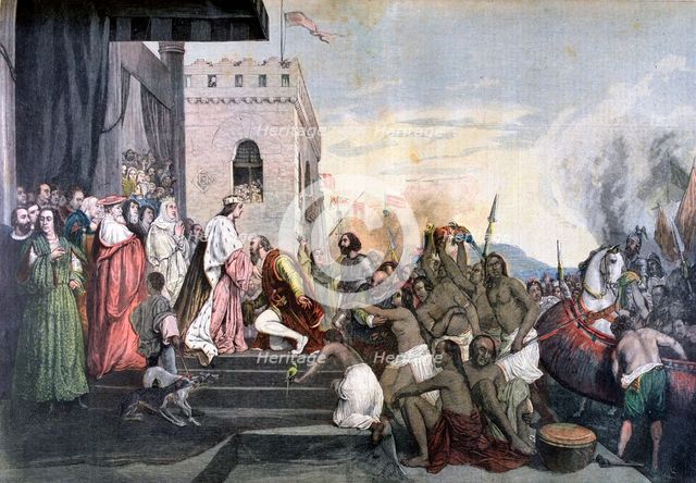 'Return of Christopher Columbus', 1892. Artist: Unknown