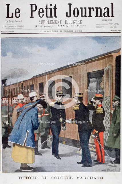 Return of Colonel Marchand to China, 1902. Artist: Unknown