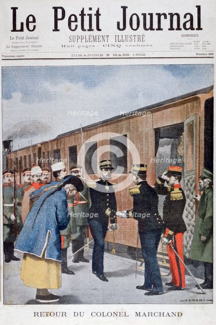 Return of Colonel Marchand to China, 1902. Artist: Unknown