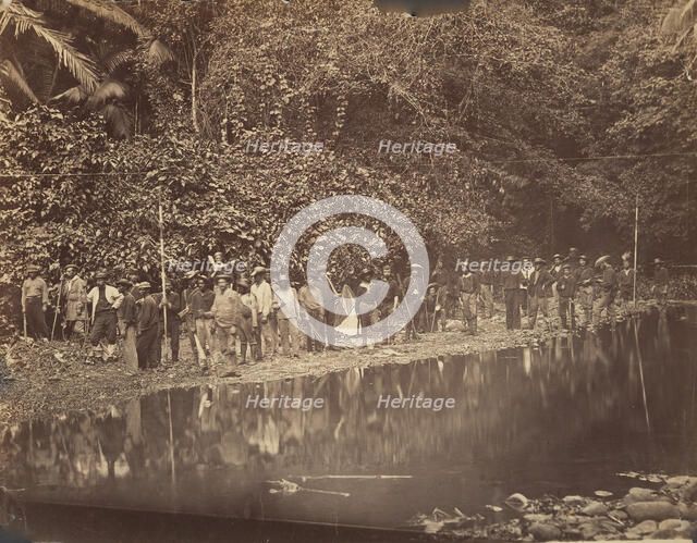 Return of Commander Selfridge and his Reconnaissance Party from an Expedition in the Inter..., 1870. Creator: Tim O'Sullivan.