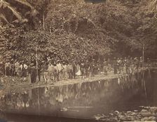 Return of Commander Selfridge and his Reconnaissance Party from an Expedition in the Inter..., 1870. Creator: Tim O'Sullivan